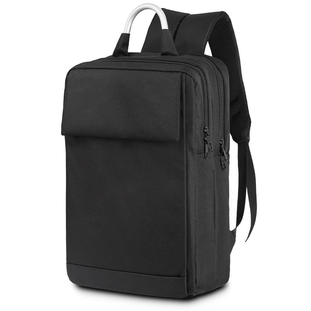 Metal Saplı Siyah Sırt Çantası  AC12