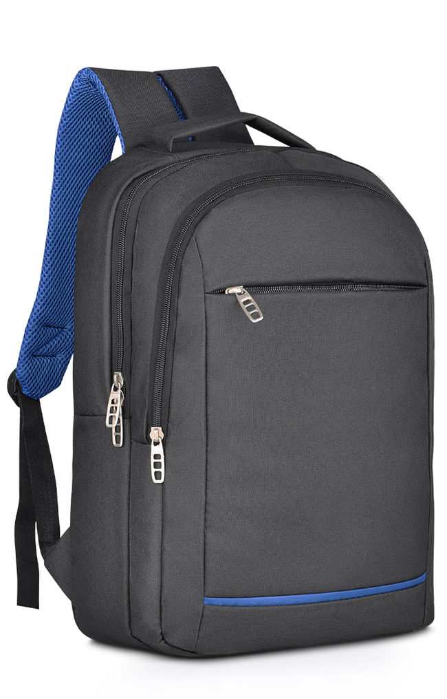Laptop Bölmeli Sırt Çantası Siyah-Mavi AC51 